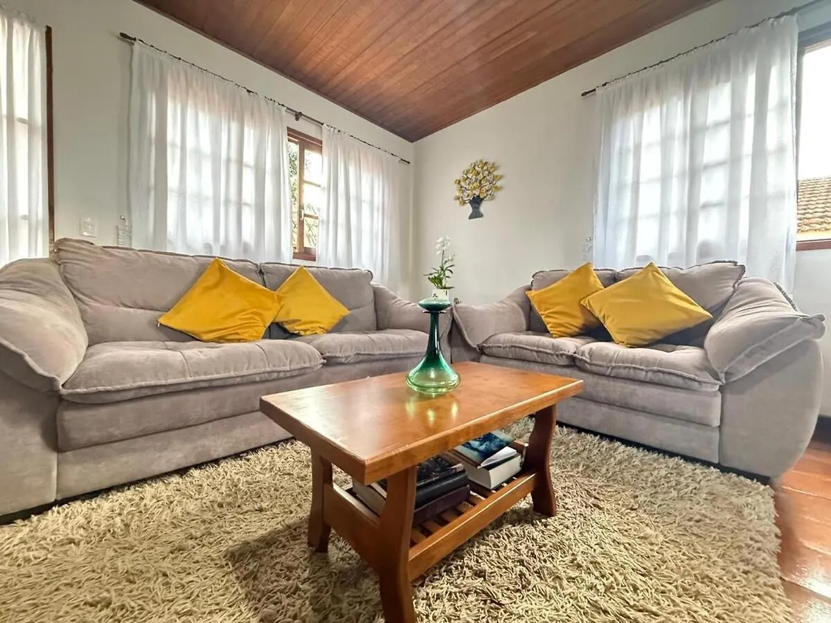 Casa Com Lareira E Churrasqueira 15 Min Do Centrinho Campos do Jordao